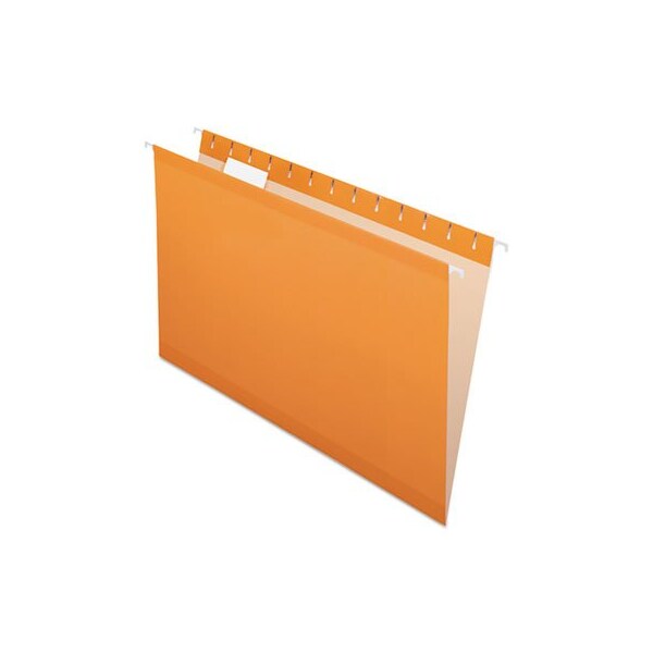 Tops Business Forms Pendaflex, COLORED REINFORCED HANGING FOLDERS, LEGAL SIZE, 1/5-CUT TAB, ORANGE, 25PK 415315ORA - main